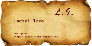 Laczai Imre névjegykártya